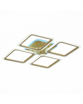 SLE200422-04RGB Светильник потолочный Золотистый/Белый LED 1*112W RGB 8W 3000-6000K QUTRO