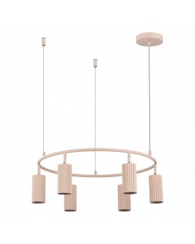 SL1213.603.06 Светильник подвесной ST-Luce Розовый/Розовый GU10 6*5W 4000K KENDO-foto2