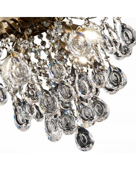 SLE160102-04 Светильник потолочный Бронза/Прозрачный E14 4*60W KAME-foto10