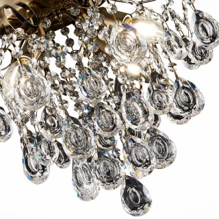 SLE160102-04 Светильник потолочный Бронза/Прозрачный E14 4*60W KAME-foto10