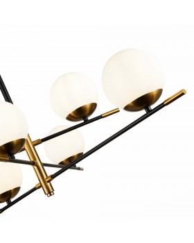 SL1203.412.06 Люстра потолочная ST-Luce Черный, Латунь/Белый E27 6*60W LIMANO-foto3