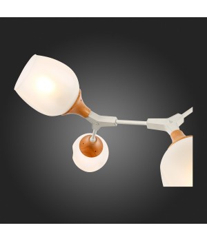 SLE113502-05 Люстра потолочная Белый, Светлое дерево/Белый E27 5*60W CIOTOLLA-foto9