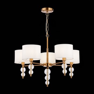 SLE105713-05 Люстра подвесная Латунь, Прозрачный/Белый E14 5*40W RAMER-foto4