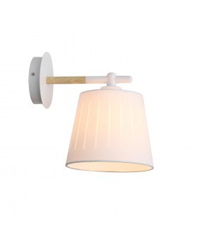 SL375.501.01 Бра Белый, Светлое дерево/Белый E27 1*40W PASSETO-foto3