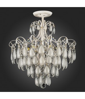 SLE160302-06 Светильник потолочный Золотистый/Белый матовый E14 6*60W MAGONZA-foto18