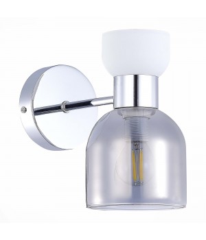 SLE1045-101-01 Бра Хром/Белый, Дымчатый E14 1*40W VENTO-foto2