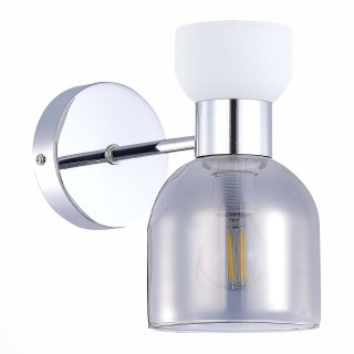 SLE1045-101-01 Бра Хром/Белый,  Дымчатый E14 1*40W VENTO-foto2