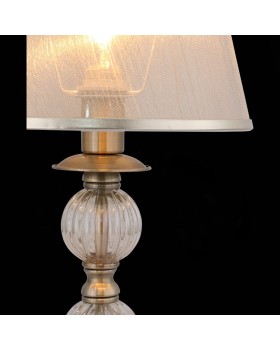 SL185.304.01 Прикроватная лампа Бронза, Прозрачный/Бежевый, Бронза E14 1*40W GRAZIA-foto4