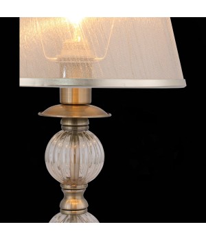 SL185.304.01 Прикроватная лампа Бронза, Прозрачный/Бежевый, Бронза E14 1*40W GRAZIA-foto4