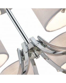 SLE105303-08 Люстра подвесная Хром/Серый E14 8*40W LINDA-foto11