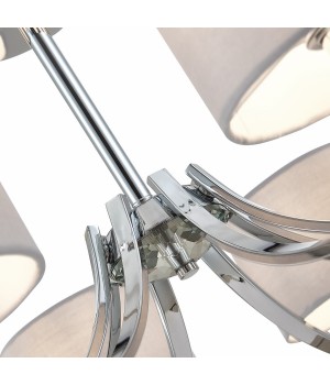 SLE105303-08 Люстра подвесная Хром/Серый E14 8*40W LINDA-foto11