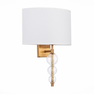 SLE105711-01 Бра Латунь, Прозрачный/Белый E14 1*40W RAMER-foto2