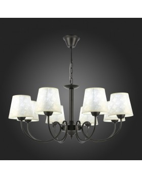 SLE120303-08 Светильник подвесной Темно-серый/Бежевый E14 8*40W RIMENTO-foto7