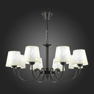 SLE120303-08 Светильник подвесной Темно-серый/Бежевый E14 8*40W RIMENTO-foto7