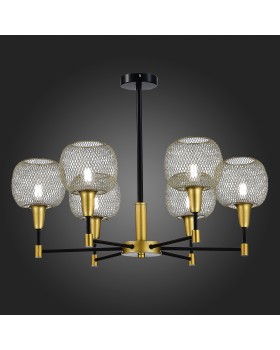 SLE1137-402-06 Люстра потолочная Черный, Золотистый/Желтый E14 6*60W ELITIS-foto5