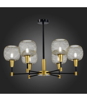 SLE1137-402-06 Люстра потолочная Черный, Золотистый/Желтый E14 6*60W ELITIS-foto5