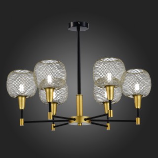 SLE1137-402-06 Люстра потолочная Черный, Золотистый/Желтый E14 6*60W ELITIS-foto5