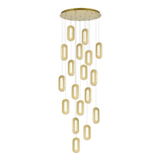 SL6506.203.18 Светильник подвесной ST-Luce Золотистый/Золотистый, Прозрачный LED 18*9W 3000K ALLUNGO-foto2