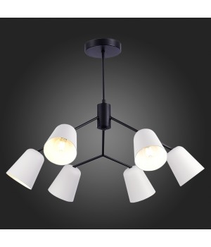 SLE155942-06 Люстра потолочная Черный/Белый E14 6*40W MARIO-foto5