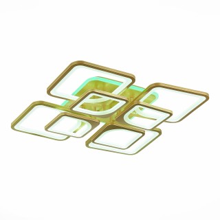 SLE500422-08RGB Светильник потолочный Золотистый/Белый LED 1*224W RGB 10W 3000-6000K VALIA-foto3
