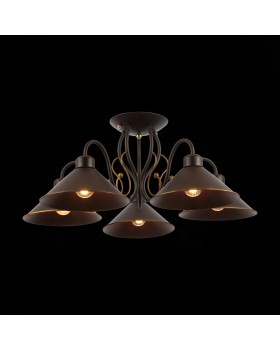 SLE120402-05 Люстра потолочная Темно-коричневый/Черный E27 5*60W CIOLLA-foto6