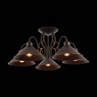 SLE120402-05 Люстра потолочная Темно-коричневый/Черный E27 5*60W CIOLLA-foto6