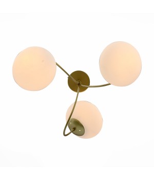 SL717.202.03 Люстра потолочная Золото/Белый E27 3*40W ACINI-foto2