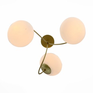 SL717.202.03 Люстра потолочная Золото/Белый E27 3*40W ACINI-foto2