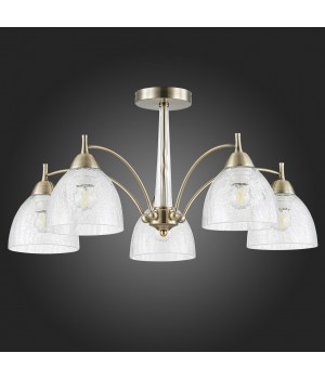 SLE104402-05 Люстра потолочная Бронза/Прозрачный E27 5*60W NUELE-foto8