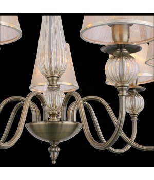 SL185.303.07 Люстра подвесная, потолочная Бронза, Прозрачный/Бежевый, Бронза E14 7*40W GRAZIA-foto6