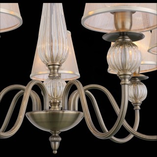 SL185.303.07 Люстра подвесная, потолочная Бронза, Прозрачный/Бежевый, Бронза E14 7*40W GRAZIA-foto6