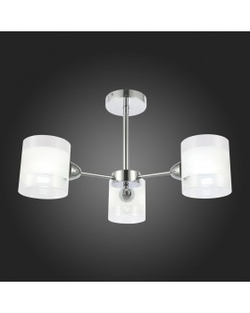 SLE102802-03 Люстра потолочная Хром/Прозрачный, Белый E14 3*40W MIENTO-foto7
