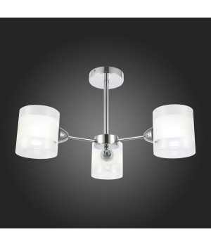 SLE102802-03 Люстра потолочная Хром/Прозрачный, Белый E14 3*40W MIENTO-foto7