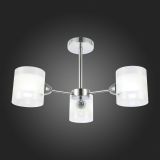 SLE102802-03 Люстра потолочная Хром/Прозрачный, Белый E14 3*40W MIENTO-foto7