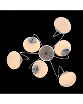 SL717.552.06 Люстра потолочная Серебристый/Белый E27, LED 6*40/3(подсветка)W ACINI-foto6