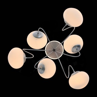 SL717.552.06 Люстра потолочная Серебристый/Белый E27, LED 6*40/3(подсветка)W ACINI-foto6