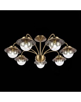 SLE110102-07 Люстра потолочная Античная бронза/Прозрачный E14 7*40W GARONNI-foto9