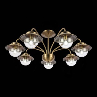 SLE110102-07 Люстра потолочная Античная бронза/Прозрачный E14 7*40W GARONNI-foto9