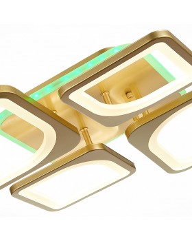 SLE500322-04RGB Светильник потолочный Золотистый/Белый LED 1*112W RGB 8W 3000-6000K GIURA-foto5