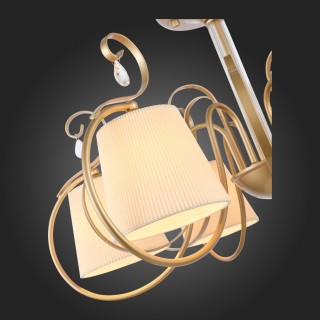 SL177.203.06 Люстра подвесная, потолочная Золотистый/Белый E14 6*40W AZZURRO-foto3