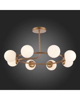 SLE220602-08 Люстра потолочная Золотистый/Белый E14 8*40W CALABRIA-foto5