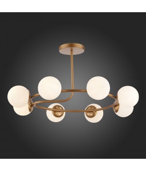 SLE220602-08 Люстра потолочная Золотистый/Белый E14 8*40W CALABRIA-foto5