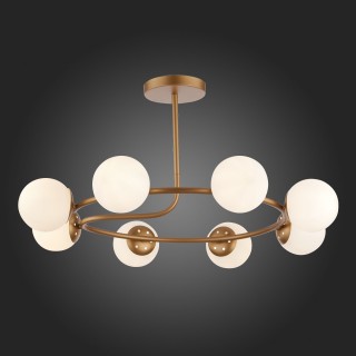 SLE220602-08 Люстра потолочная Золотистый/Белый E14 8*40W CALABRIA-foto5