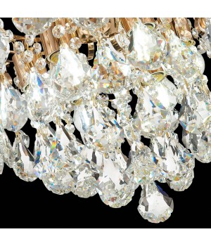 SLE160202-06 Светильник потолочный Французское золото/Прозрачный E27 6*60W KRISTO-foto11