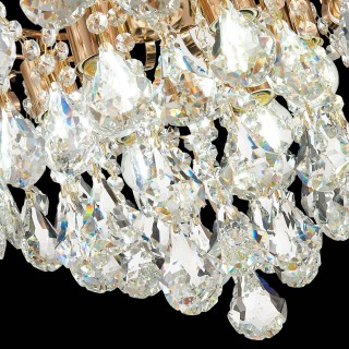 SLE160202-06 Светильник потолочный Французское золото/Прозрачный E27 6*60W KRISTO-foto11