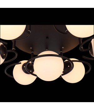 SL418.402.07 Люстра потолочная Черный/Белый E27 7*60W GALIO-foto5