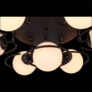 SL418.402.07 Люстра потолочная Черный/Белый E27 7*60W GALIO-foto5