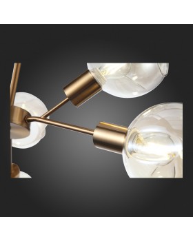 SLE155302-06 Люстра потолочная Античная медь/Янтарный E14 6*60W GENTORE-foto7