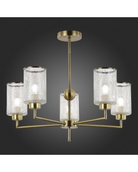 SLE1046-302-05 Люстра потолочная Бронза/Прозрачный E27 5*60W VESTRE-foto5