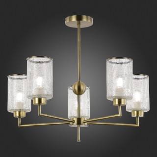 SLE1046-302-05 Люстра потолочная Бронза/Прозрачный E27 5*60W VESTRE-foto5